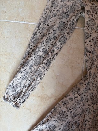 Vestido estampado Mango corto manga larga