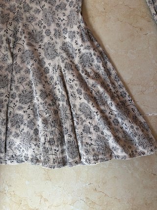Vestido estampado Mango corto manga larga