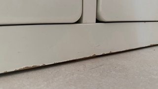 Cama SKALT Ikea blanca con almacenamiento