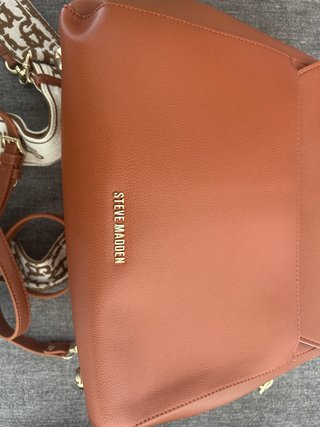 Bolso Steve Madden Naranja Metálico