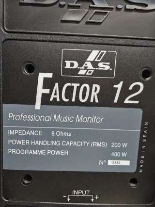 ALTAVOCES DAS FACTOR 12 (PRECIO 200 € PAREJA)
