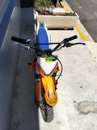 Moto Eléctrica Rebel Master Motocross Naranja