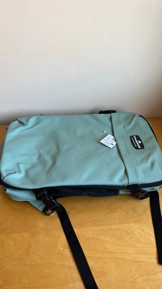 Mochila cabina verde tamaño bajo asiento avión