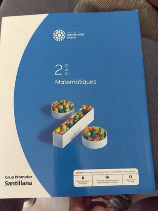 Libro matemàtiques 2ESO y cartilla