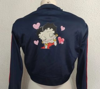 Chaqueta Vintage Betty Boop Azul y Rojo