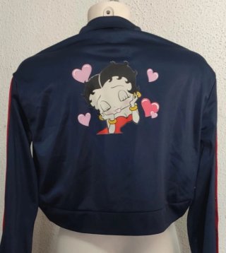 Chaqueta Vintage Betty Boop Azul y Rojo