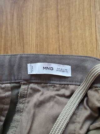 Pantalón Chino Mango Verde Oliva T.40