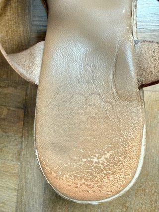 Sandalias Cuña Piel Porronet Gemma Taupe