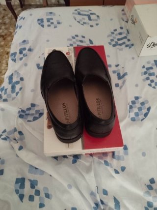 Zapatos negros Pitillos de piel