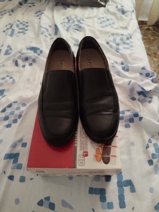 Zapatos negros Pitillos de piel