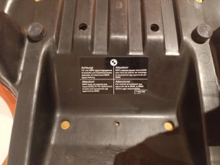 Asiento Moto BMW Naranja