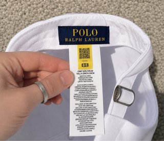 Cappellino Polo Ralph Lauren Bianco.