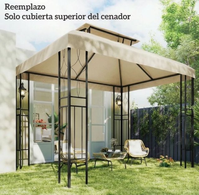 Toldo de Recambio para Cenador 4x3m