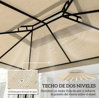 Toldo de Recambio para Cenador 4x3m