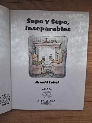 Libro Sapo y Sepo, Inseparables