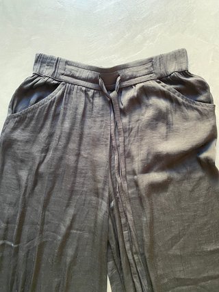 Pantalón ancho Zara Trafaluc Negro