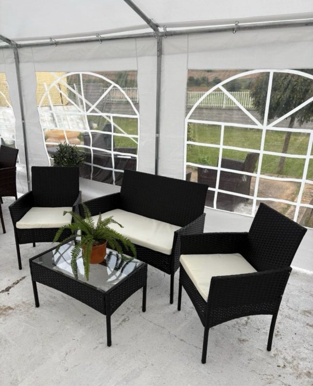 Conjunto de jardin + COJINES DE BLANCOS DE REGALO!