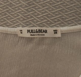 Blusa Pull&Bear blanca talla S