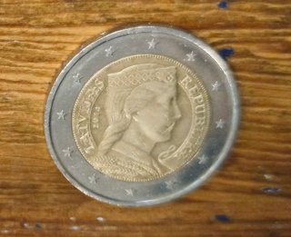Moneda 2€ Letonia 2014