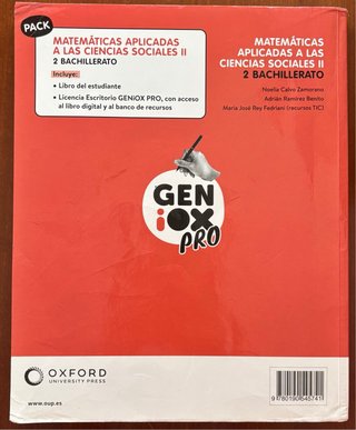 Matemáticas aplicadas a las Ciencias Sociales II