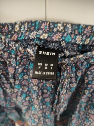 Falda boho floral multicolor