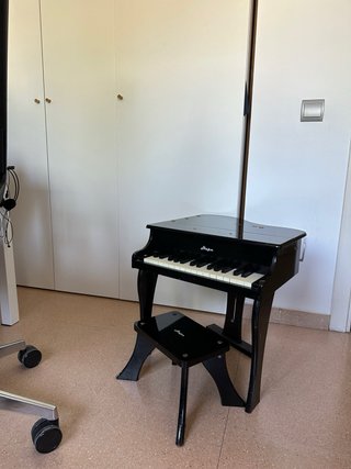 Piano de juguete Hape negro