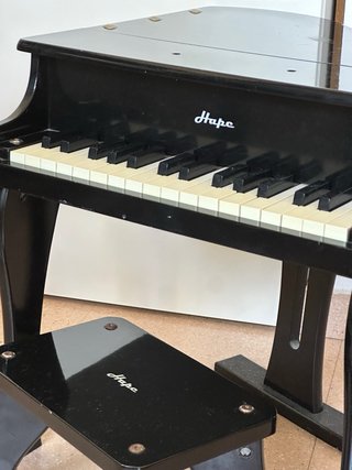 Piano de juguete Hape negro