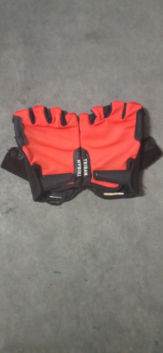 Guantes Ciclismo Triban MTB Rojo/Negro
