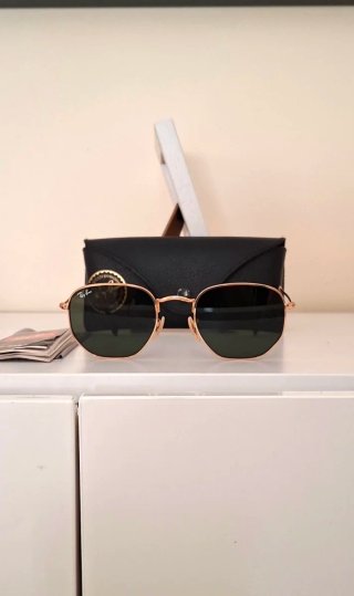 Ray-Ban Hexagonal Oro/Verde
