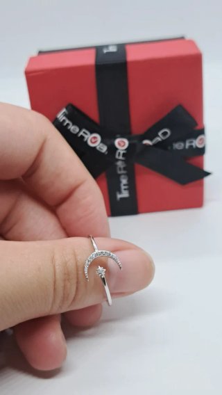 Anillo Luna y Estrella Plata 925