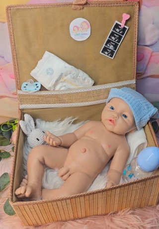 Muñeca Reborn Niño Silicona Completa