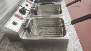 Freidora Eléctrica Doble 6+6 Litros