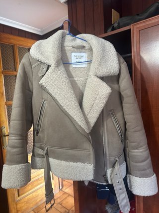 Cappotto effetto pelle con fodera da donna Taglia S