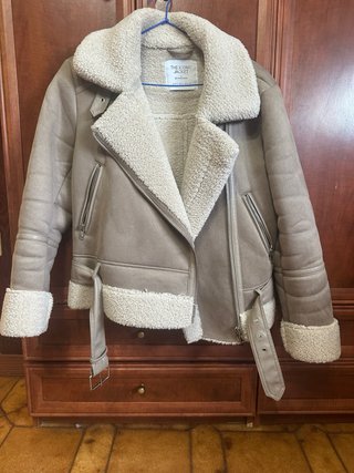 Cappotto effetto pelle con fodera da donna Taglia S