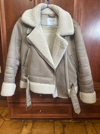 Cappotto effetto pelle con fodera da donna Taglia S