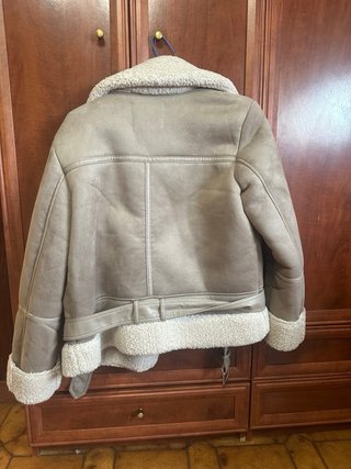 Cappotto effetto pelle con fodera da donna Taglia S