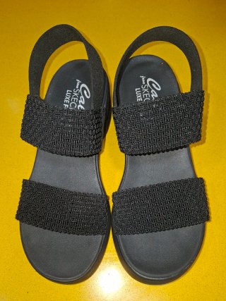 Sandalias Skechers Arch Fit Negras