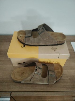 Sandalias WalkFlex Hombre Beige/Marrón