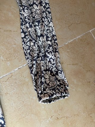 Vestido estampado flores manga larga