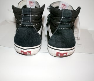 Zapatillas Vans, altas, negro, talla 42, muy usado