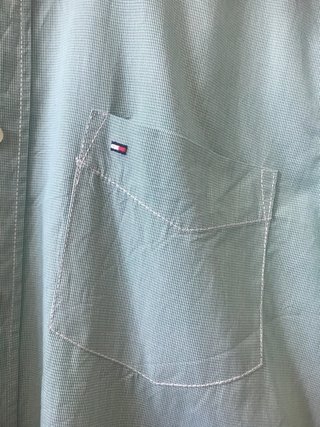 Tommy Hilfiger Camisa Manga Corta L Verde Cuadros