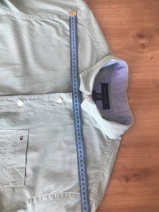 Tommy Hilfiger Camisa Manga Corta L Verde Cuadros