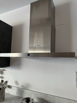 Cocina modular azul y gris