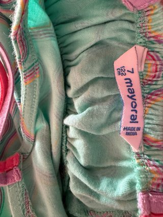 Vestido Mayoral niña corazones 7 años amplia
