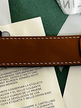 Cintura Céline in pelle marrone