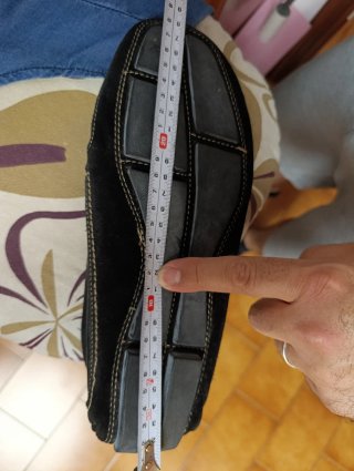 Mocassini uomo pelle nera, numero 42