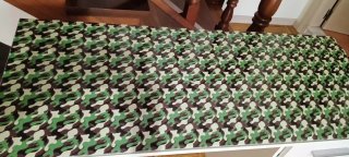 Escritorio Ikea Blanco con Estampado Camuflaje