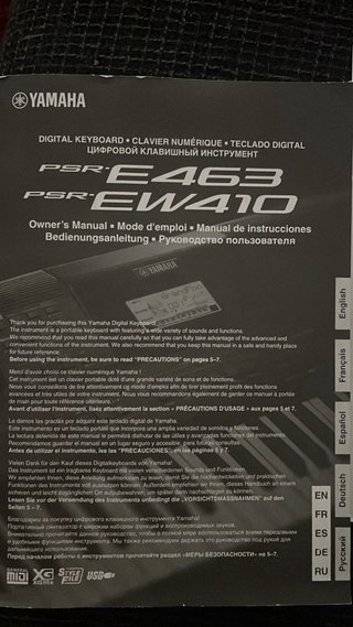 Yamaha PSR-E463 Teclado Digital