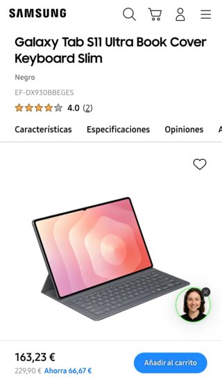 Funda Teclado Book Cover Slim Galaxy Tab S11 Ultra