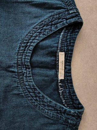 Vestido vaquero Mango azul